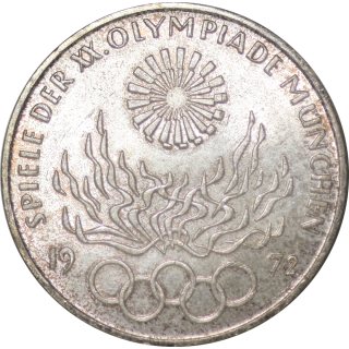 Allemagne (Ouest) - 10 Marks 1972 G, Série Olympique