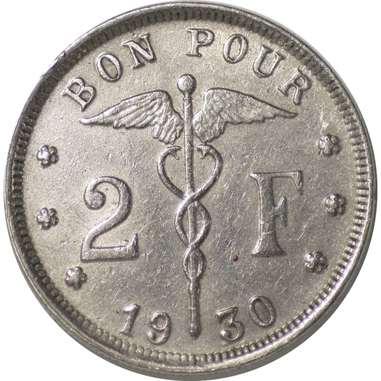Belgique - 2 Francs 1930