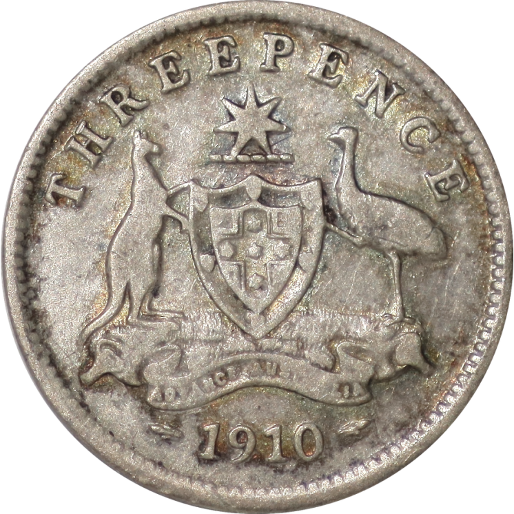 Australie - Edward VII, 3 Pence 1910