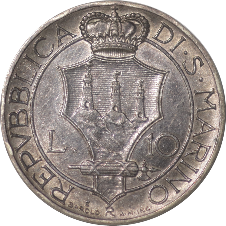 Saint-Marin - 10 Lires 1938