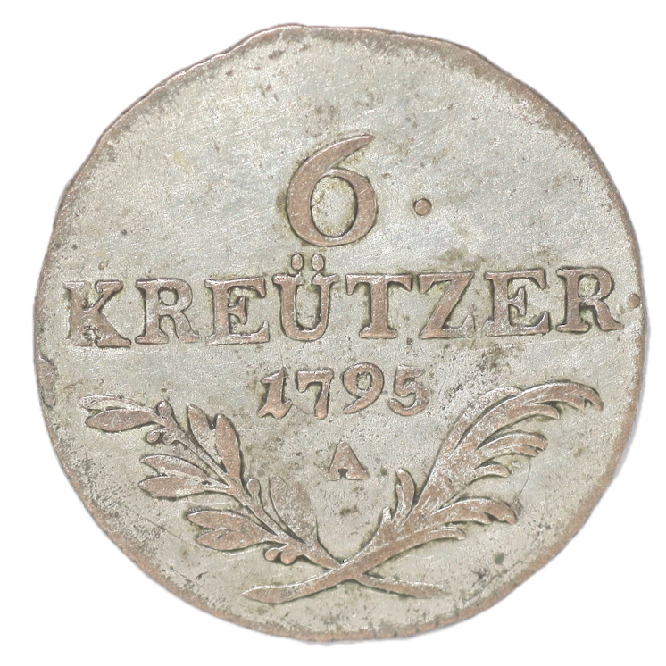 Autriche - Franz II (1792-1835), 6 Kreuzer 1795 A