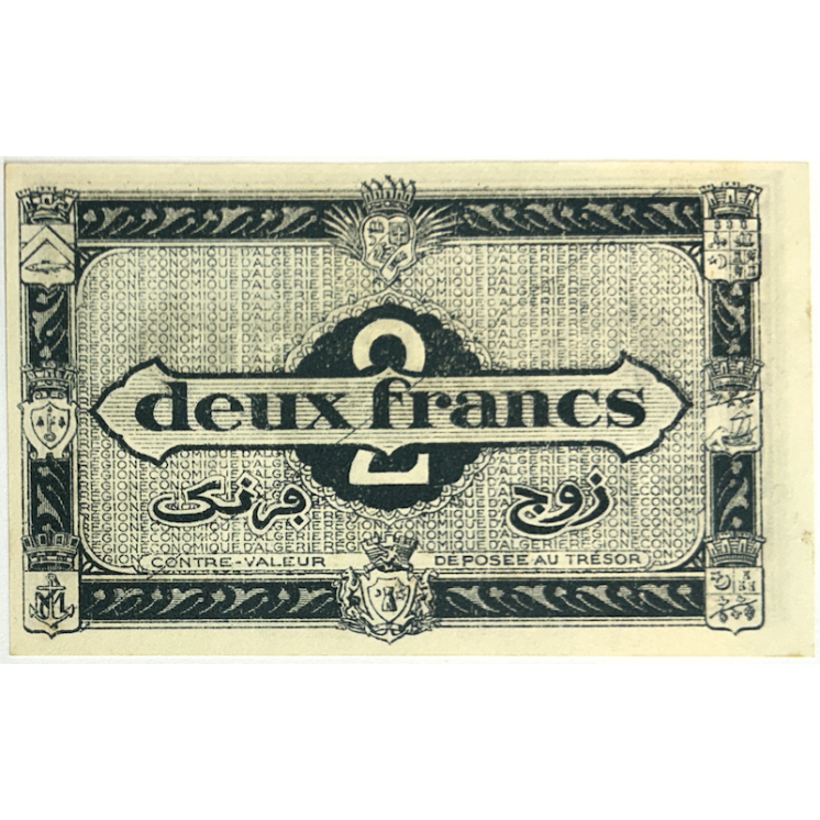 Billet 2 Francs 31 Janvier 1944