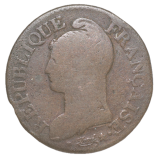 France - 5 Centimes l'An 8 W (Lilles)