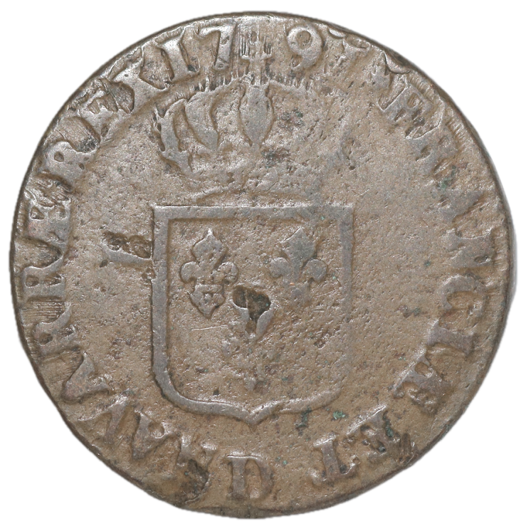 France - Louis XVI, Sol 1794 D (Lyon)