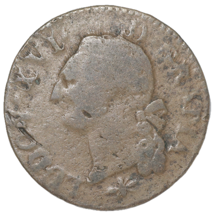 France - Louis XVI, Sol 1794 D (Lyon)
