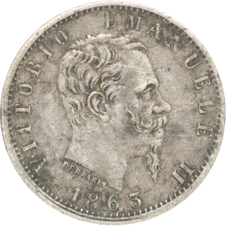 Italie - Victor Emmanuel II, 20 Centesimi 1863