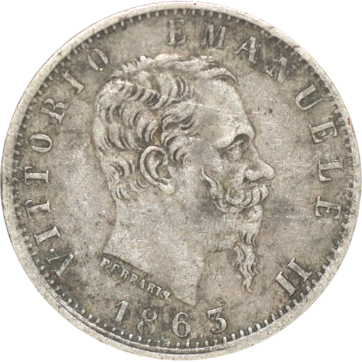 Italie - Victor Emmanuel II, 20 Centesimi 1863