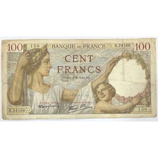France - 100 Francs Sully HZ.4-9-1941.HZ.