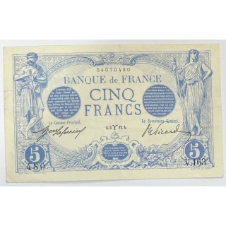 France - 5 Francs Bleu 1912