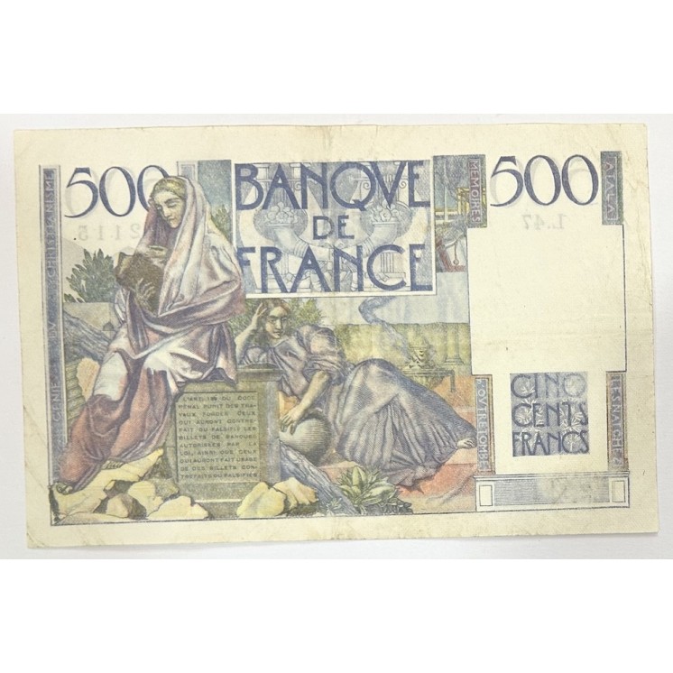 France - 500 Francs Chateaubriand L.7-11-1945.L.