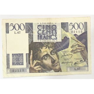France - 500 Francs Chateaubriand L.7-11-1945.L.