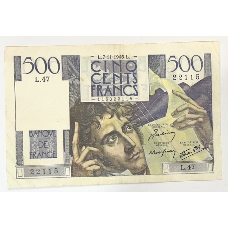 France - 500 Francs Chateaubriand L.7-11-1945.L.