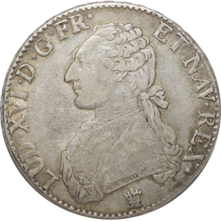 France - Louis XVI (1774-1791), Ecu 1790 I (Limoges)