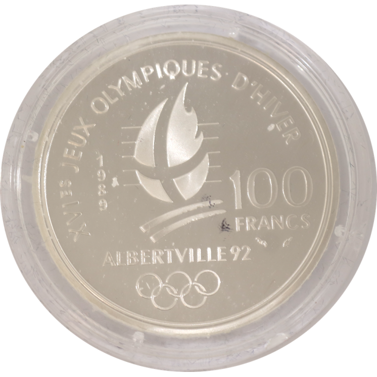 France - République, 100 Francs 1989 JO d'Alberville