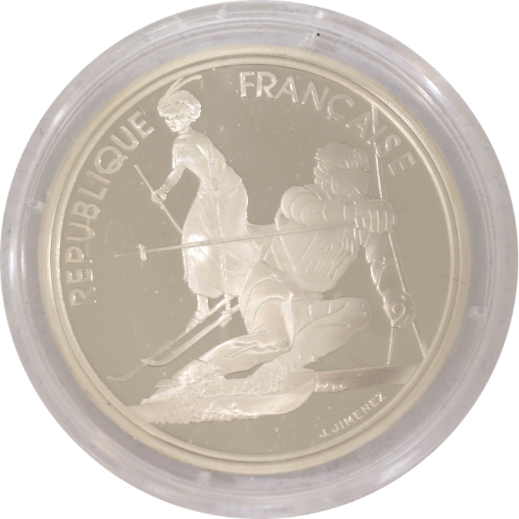 France - République, 100 Francs 1990 JO d'Alberville