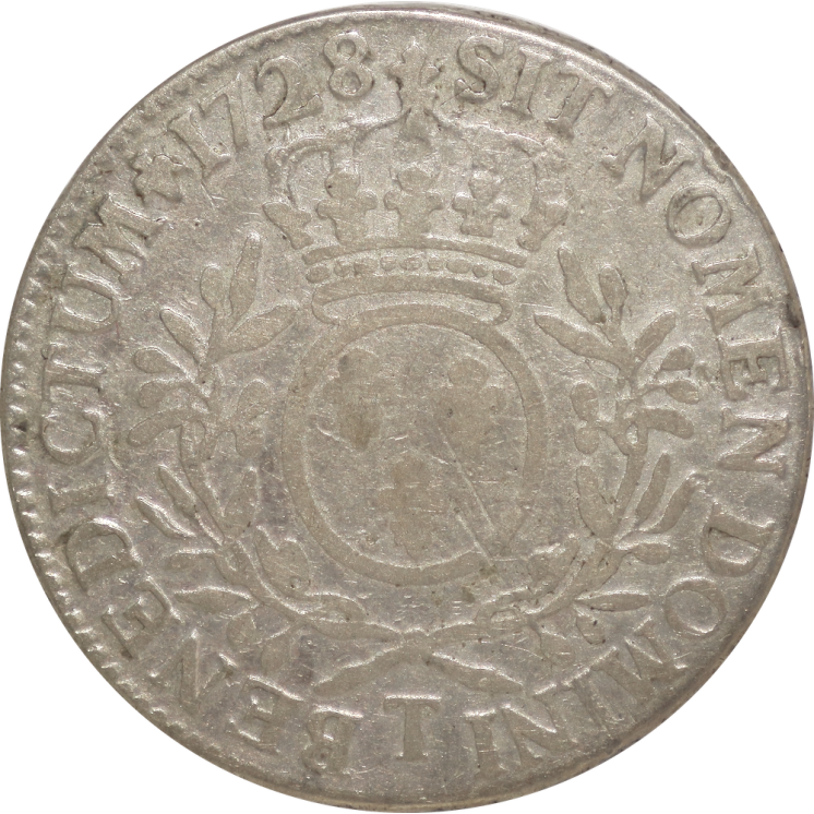 France - Louis XV (1715-1774), Ecu 1728 T