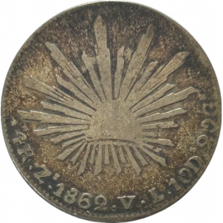 4 Reales 1868 Mexique