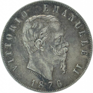 5 Lire 1876 Italie