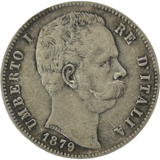 5 Lire 1879 Italie