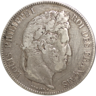 France - Louis Philippe I (1830-1848), 5 Francs 1837 B (Rouen)