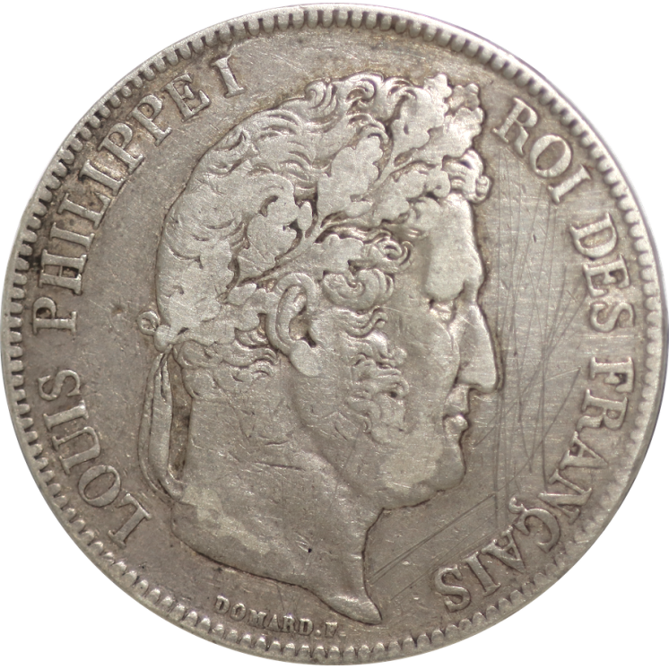France - Louis Philippe I (1830-1848), 5 Francs 1837 B (Rouen)