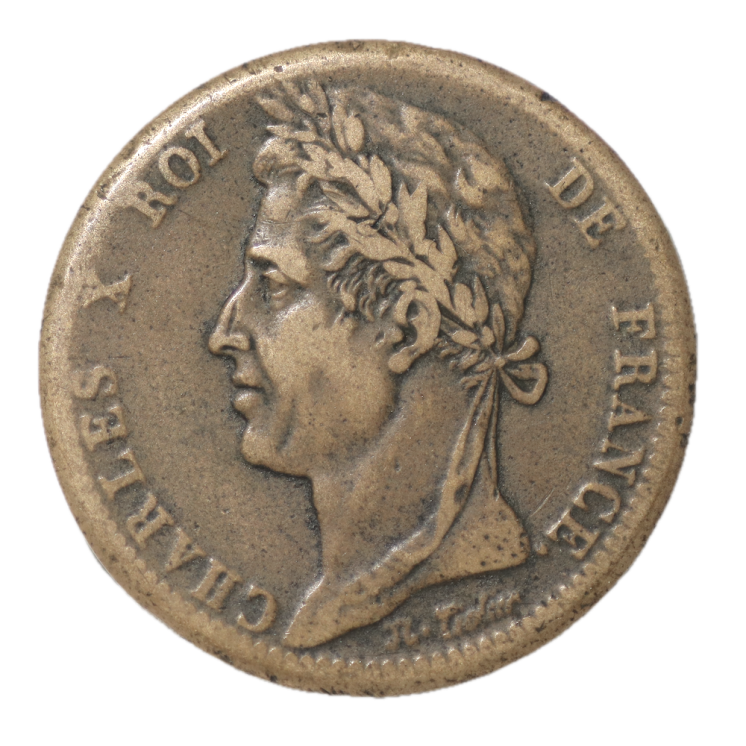 France - Colonies, Charles X (1824-1830), 10 Centimes 1828