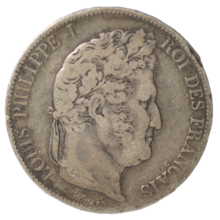 France - Louis Philippe Ier (1830-1848), 5 Francs 1845 W (Lille)