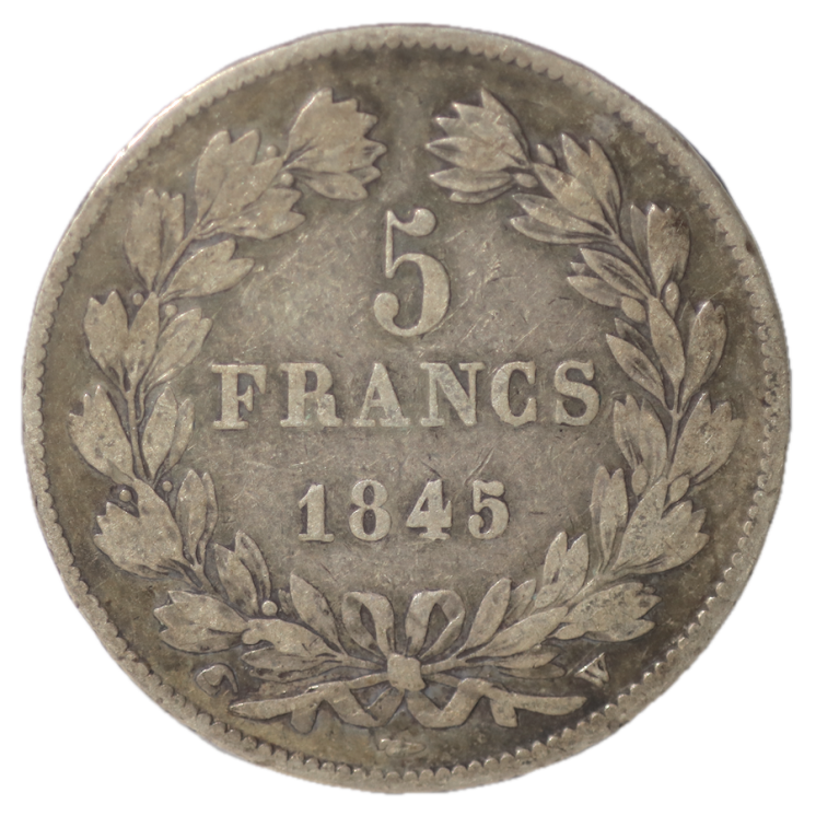 France - Louis Philippe Ier (1830-1848), 5 Francs 1845 W (Lille)