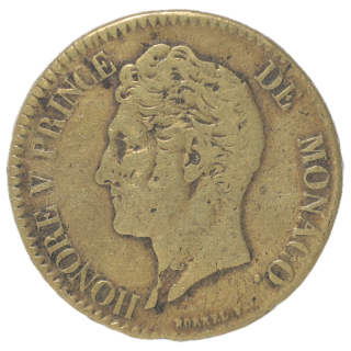 Monaco - Honore V, 5 Centimes 1837 MC