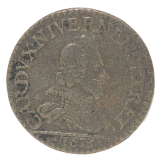France - Charles Ier de Gonzague, Liard, 1613