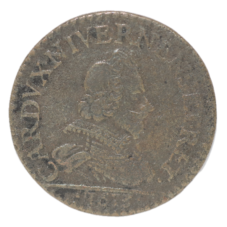 France - Charles Ier de Gonzague, Liard, 1613