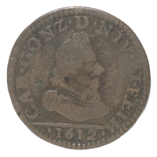France - Charles Ier de Gonzague, Liard, 1613