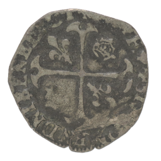 France - Henri III (1574-1589), Douzain aux deux H, atelier de Lyon