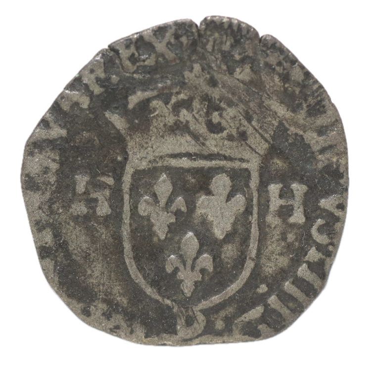 France - Henri III (1574-1589), Douzain aux deux H, atelier de Lyon