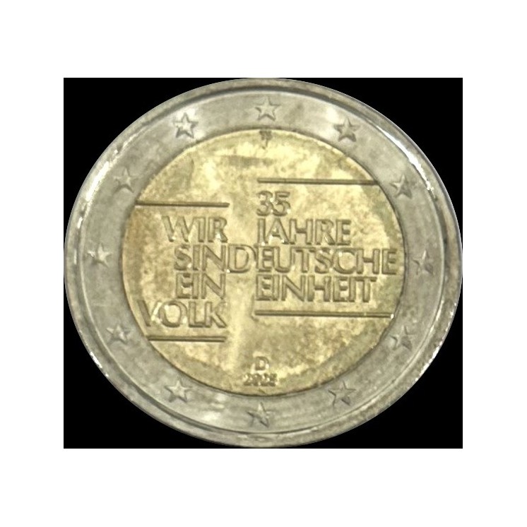 2025 - Allemagne, 2 euros, 35 ans d'Unité Allemande