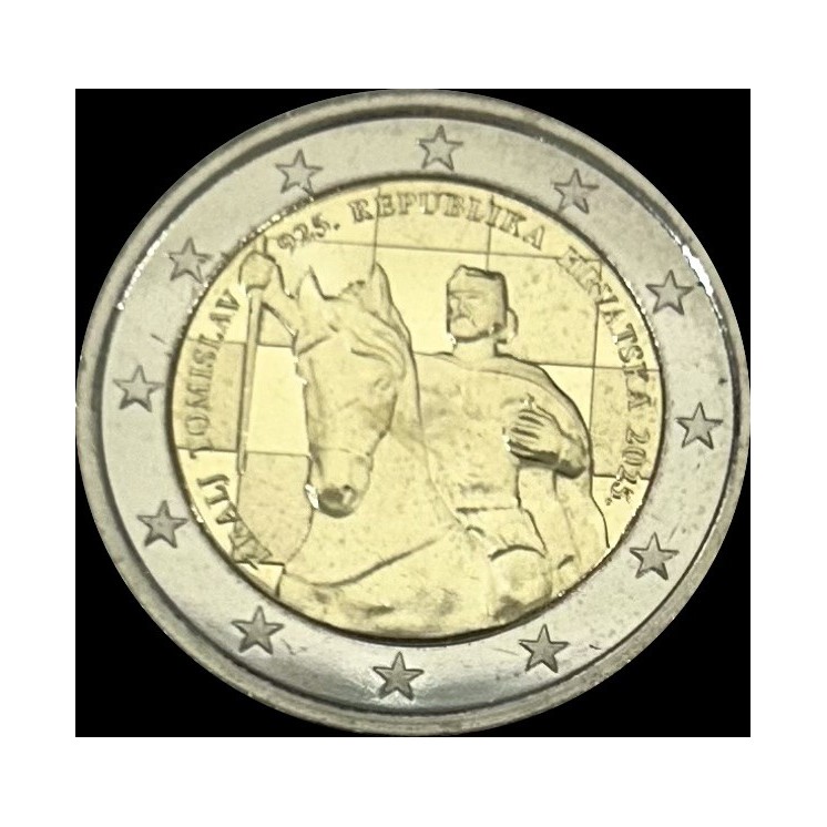 2025 - Croatie, 2 euros, Tomislav Ier et les 1100 ans du royaume de Croatie