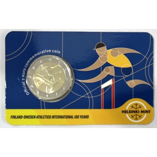 2025 - Finlande, 2 euros Coincard, 100 ans des jeux athlétiques