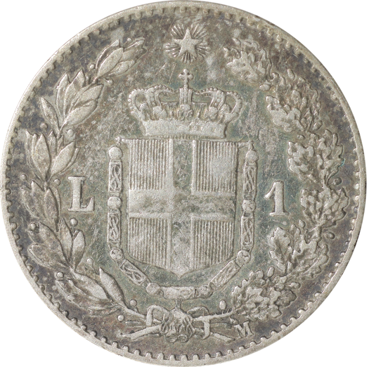 Italie - Umberto Ier, 1 Lire 1887 M, Sup