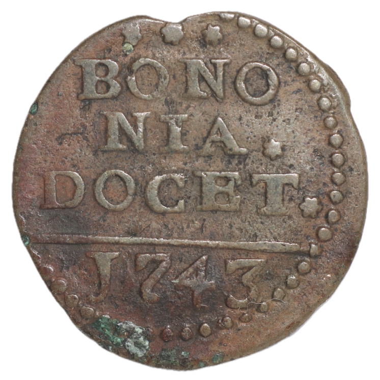 Italie - Etats de Bologne, 1 Quatrino Paul V