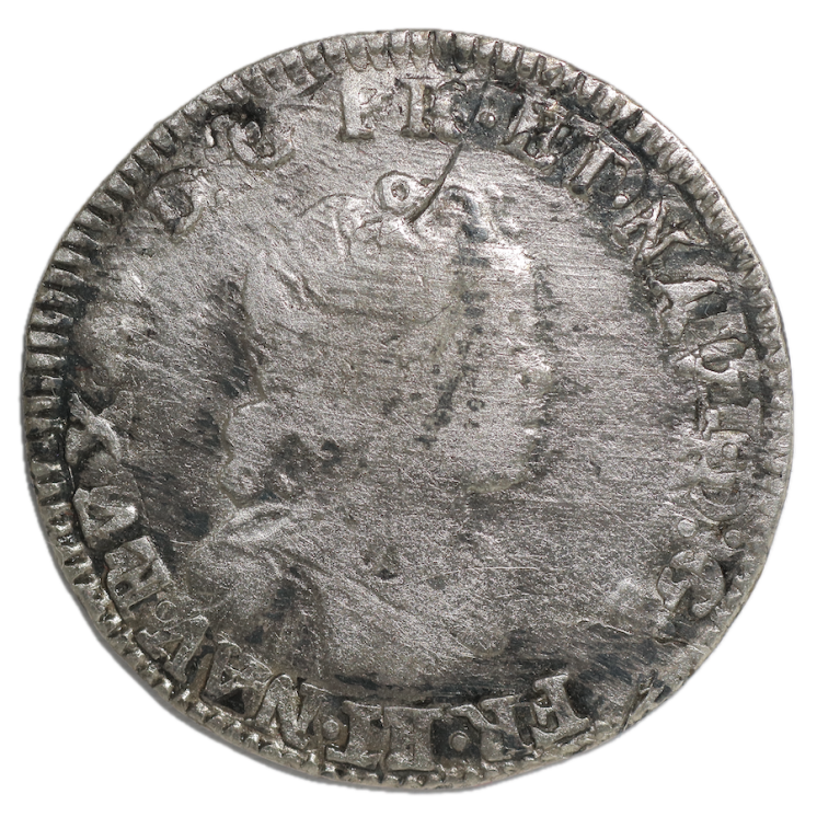 France - Louis XV (1715-1774), 1/10 Ecu Vertugadin