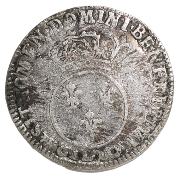 France - Louis XV (1715-1774), 1/10 Ecu Vertugadin