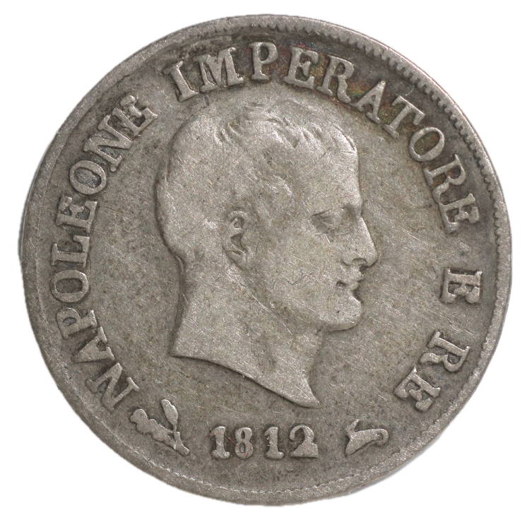 Italie - Napoléon Ier (1804-1814), 10 Soldi 1812 B