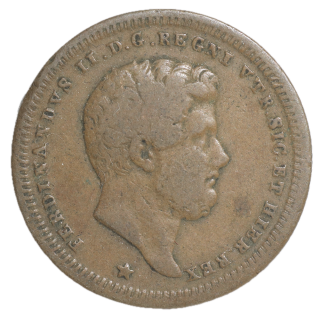 Italie - Ferdinand II, 2 Tornesi 1842