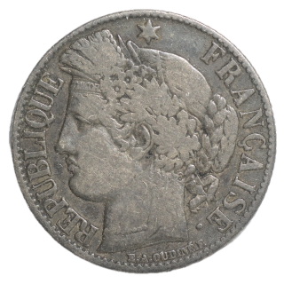 France - 1 Franc 1872 A (Paris)