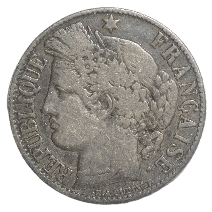 France - 1 Franc 1872 A (Paris)