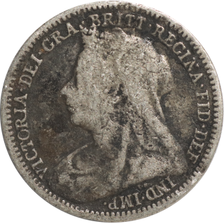 Royaume-Uni - Victoria, 3 Pence 1900