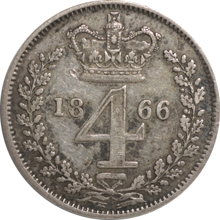 Royaume-Uni - Victoria, 4 Pence 1866, 4158 Ex.