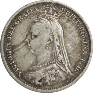 Royaume-Uni - Victoria, 6 Pence 1890