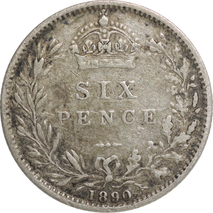 Royaume-Uni - Victoria, 6 Pence 1890