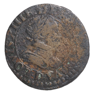France - Louis XIII (1610-1643), Double Tournois, 1615 D